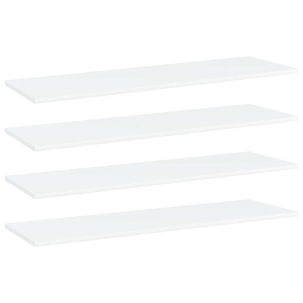 Estantes para estantería 4uds contrachapada blanco 100x30x1,5cm Estantes para estantería 4uds contrachapada blanco 100x30x1,5cm