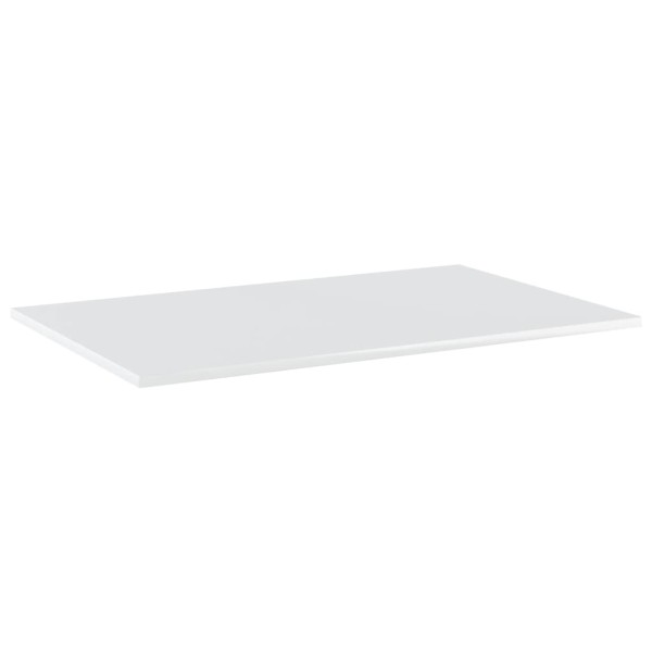 Estante estantería 4uds contrachapada blanco brillo 80x50x1,5cm Estante estantería 4uds contrachapada blanco brillo 80x50x1,5cm