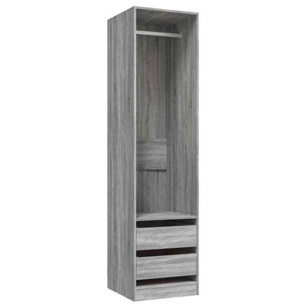 Armario con cajones contrachapado sonoma gris 50x50x200 cm Armario con cajones contrachapado sonoma gris 50x50x200 cm