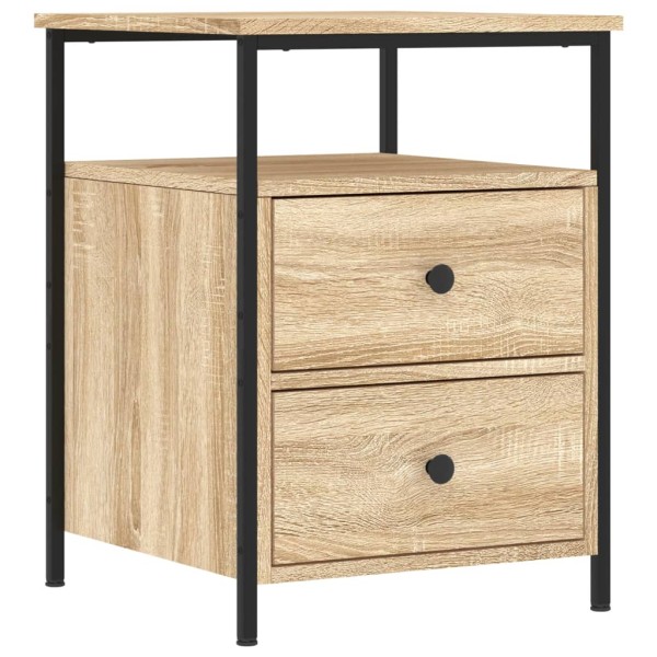 Mesita de noche madera de ingeniería roble Sonoma 44x45x60 cm Mesita de noche madera de ingeniería roble Sonoma 44x45x60 cm