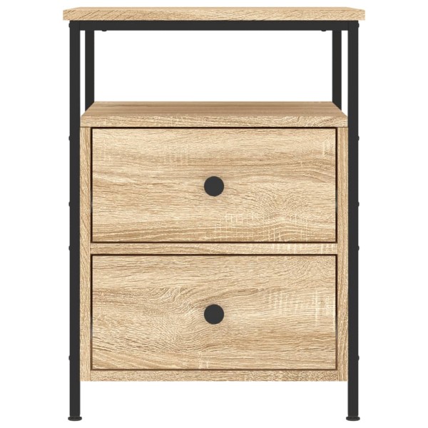 Mesita de noche madera de ingeniería roble Sonoma 44x45x60 cm Mesita de noche madera de ingeniería roble Sonoma 44x45x60 cm