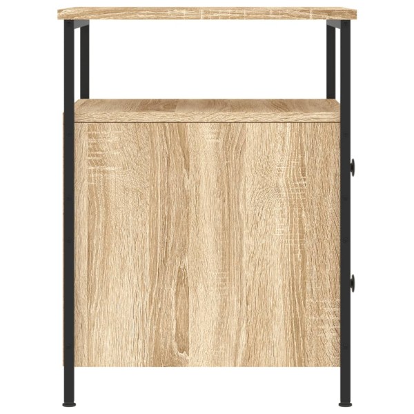 Mesita de noche madera de ingeniería roble Sonoma 44x45x60 cm Mesita de noche madera de ingeniería roble Sonoma 44x45x60 cm