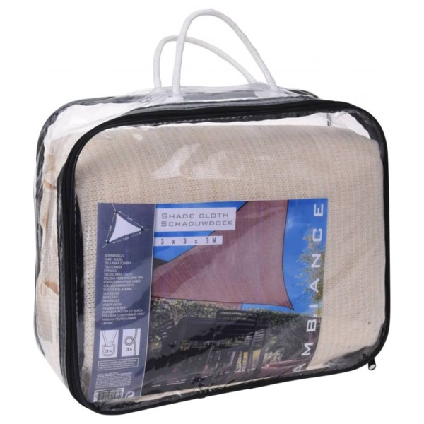 ProGarden Toldo triangular color crema 3x3x3 m ProGarden Toldo triangular color crema 3x3x3 m