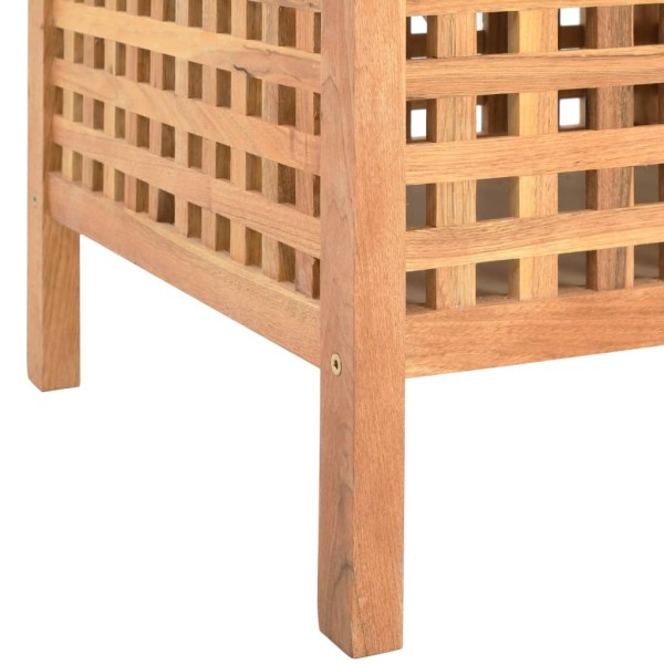 Banco de almacenamiento de madera maciza de nogal 93x49x49 cm Banco de almacenamiento de madera maciza de nogal 93x49x49 cm