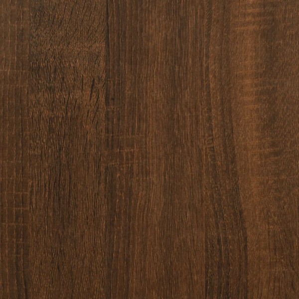 Mesa de centro madera de ingeniería marrón roble 80x80x40 cm
