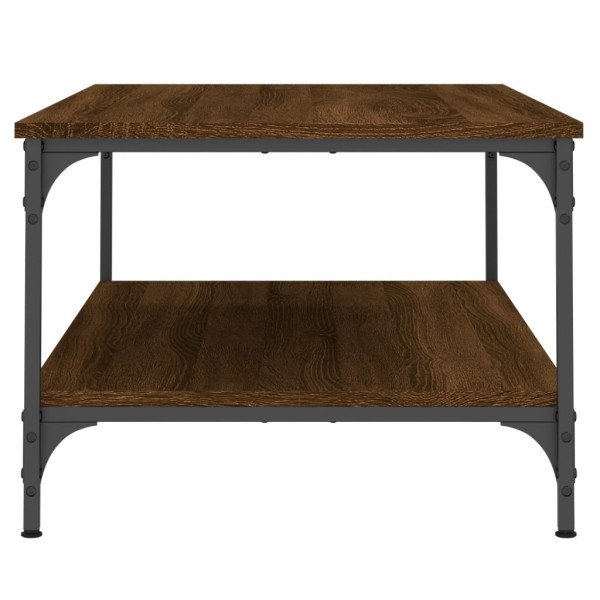 Mesa de centro madera de ingeniería marrón roble 100x55x40 cm Mesa de centro madera de ingeniería marrón roble 100x55x40 cm