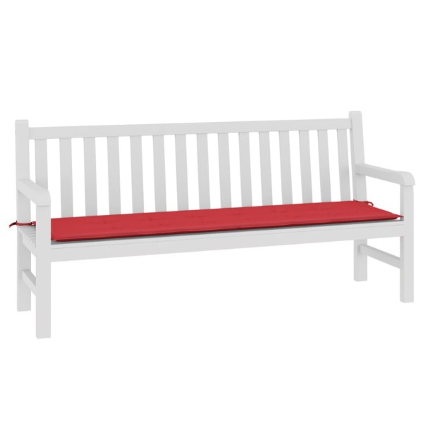 Cojín de banco de jardín tela Oxford rojo 180x50x3 cm Cojín de banco de jardín tela Oxford rojo 180x50x3 cm