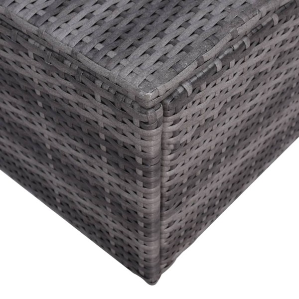 Set de muebles de jardín y cojines 6 pzas ratán sintético gris Set de muebles de jardín y cojines 6 pzas ratán sintético gris