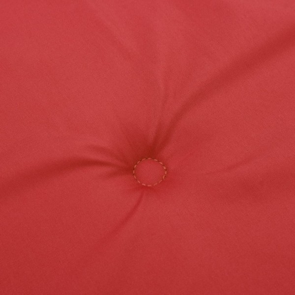 Cojín silla jardín respaldo bajo 2 uds tela Oxford rojo Cojín silla jardín respaldo bajo 2 uds tela Oxford rojo