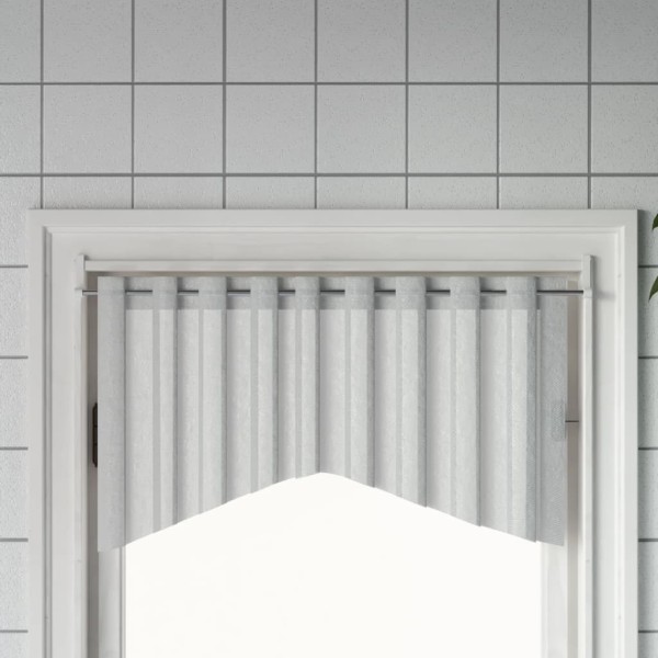 Rieles de cortina 2 uds aluminio blanco y plateado 90-135 cm Rieles de cortina 2 uds aluminio blanco y plateado 90-135 cm