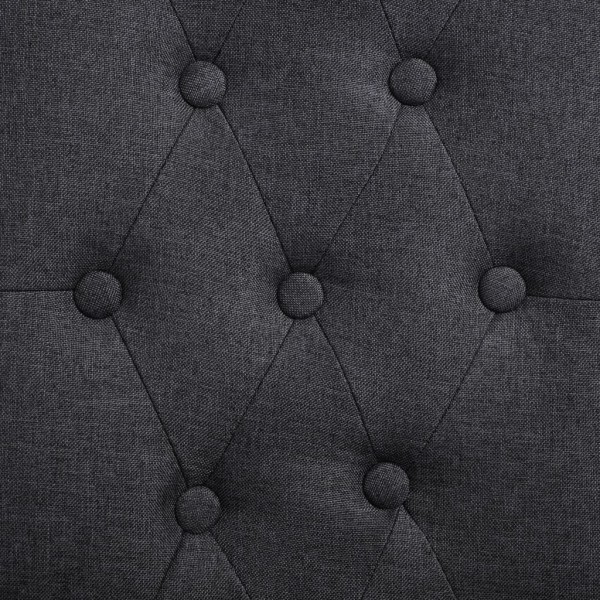 Sillas de comedor 2 unidades tela gris oscura Sillas de comedor 2 unidades tela gris oscura