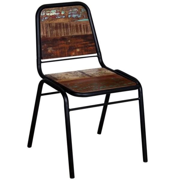 Sillas de comedor 6 unidades madera maciza reciclada Sillas de comedor 6 unidades madera maciza reciclada