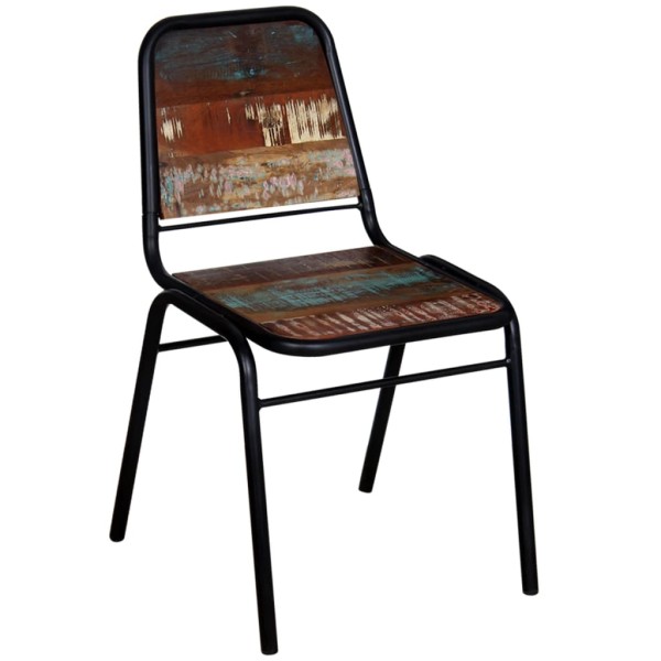 Sillas de comedor 6 unidades madera maciza reciclada Sillas de comedor 6 unidades madera maciza reciclada