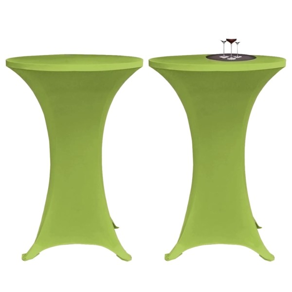 Funda elástica para mesa 4 unidades 60 cm verde Funda elástica para mesa 4 unidades 60 cm verde