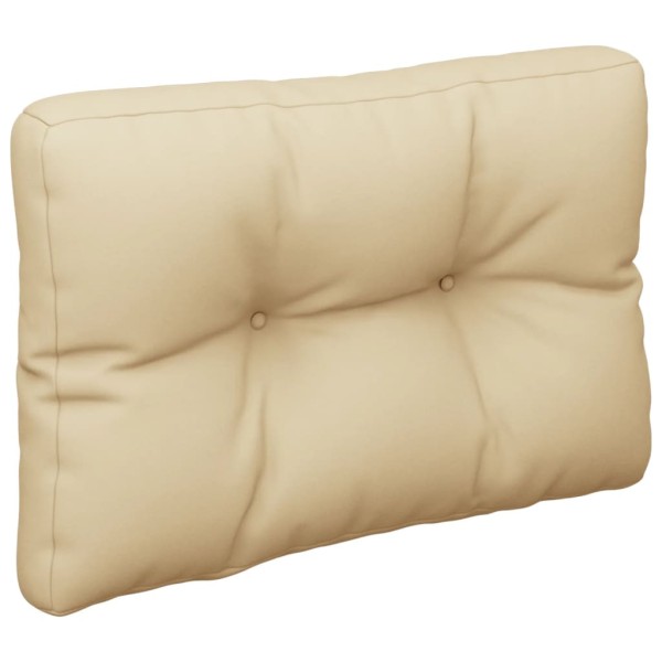 Cojín para sofá de palets de tela beige 50x40x12 cm Cojín para sofá de palets de tela beige 50x40x12 cm