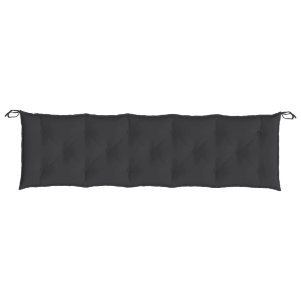 Cojín de banco de jardín tela Oxford negro 180x50x7 cm Cojín de banco de jardín tela Oxford negro 180x50x7 cm
