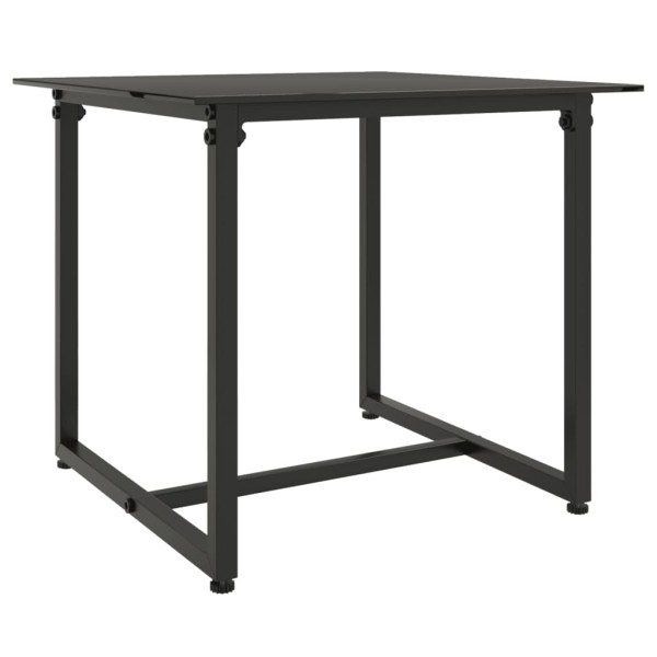 Set sofás de exterior 3 pzas con cojines ratán sintético negro Set sofás de exterior 3 pzas con cojines ratán sintético negro