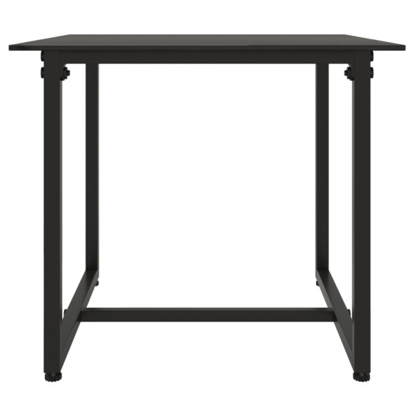 Set sofás de exterior 3 pzas con cojines ratán sintético negro Set sofás de exterior 3 pzas con cojines ratán sintético negro