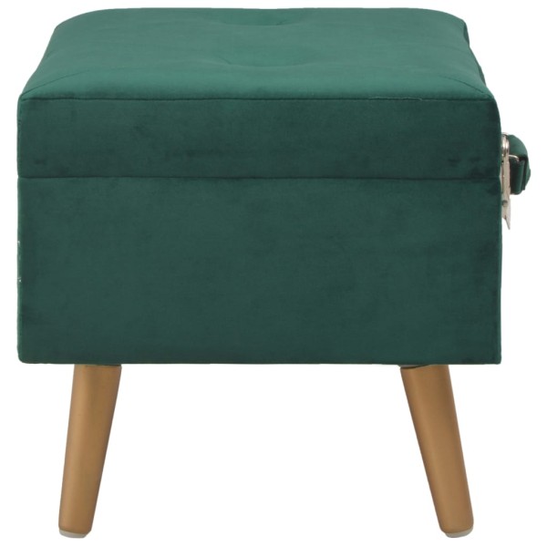Taburetes de almacenamiento 3 piezas terciopelo verde Taburetes de almacenamiento 3 piezas terciopelo verde