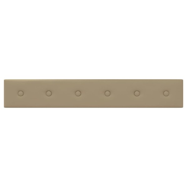 Paneles pared 12 uds cuero sintético capuchino 90x15 cm 1,62 m² Paneles pared 12 uds cuero sintético capuchino 90x15 cm 1,62 m²