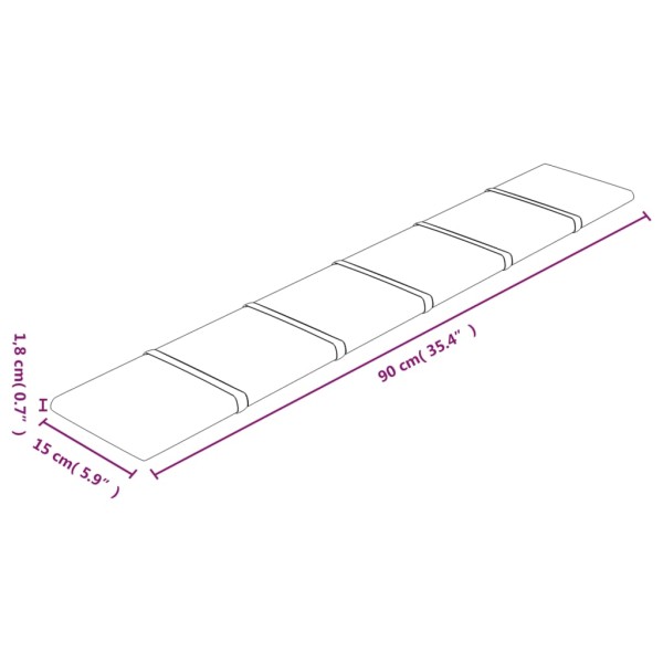 Paneles de pared 12 uds terciopelo rojo tinto 90x15 cm 1,62 m² Paneles de pared 12 uds terciopelo rojo tinto 90x15 cm 1,62 m²