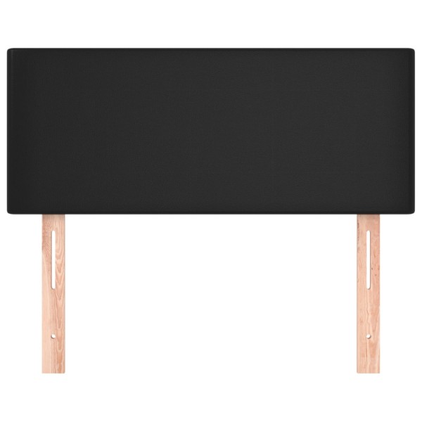 Cabecero de cuero sintético negro 80x5x78/88 cm Cabecero de cuero sintético negro 80x5x78/88 cm