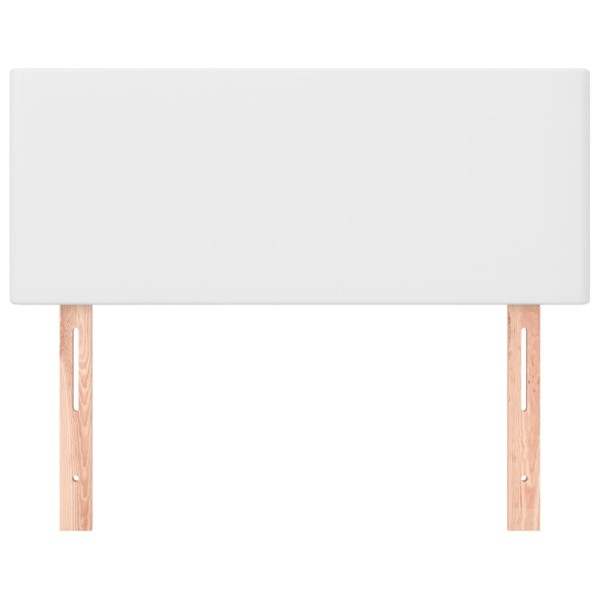 Cabecero de cuero sintético blanco 90x5x78/88 cm Cabecero de cuero sintético blanco 90x5x78/88 cm