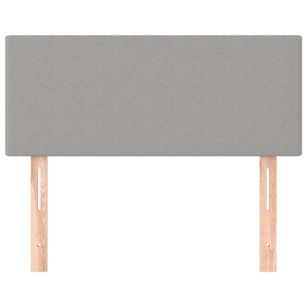 Cabecero de tela gris claro 80x5x78/88 cm Cabecero de tela gris claro 80x5x78/88 cm