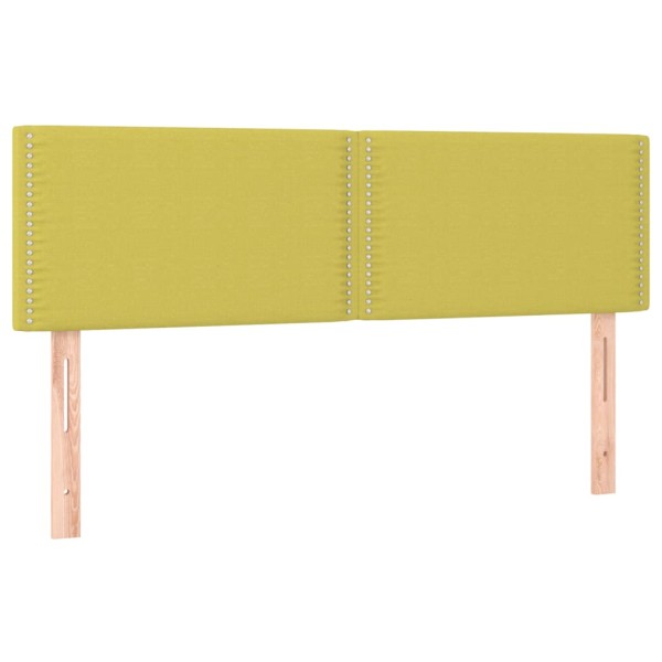 Cabeceros 2 unidades tela verde 72x5x78/88 cm Cabeceros 2 unidades tela verde 72x5x78/88 cm