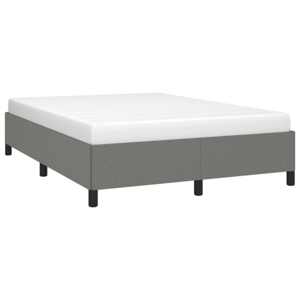 Estructura de cama de tela gris oscuro 140x200 cm Estructura de cama de tela gris oscuro 140x200 cm
