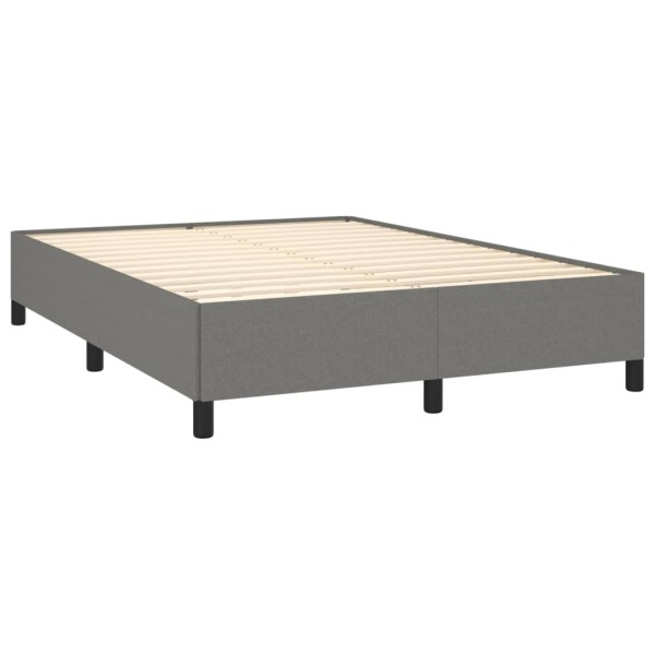 Estructura de cama de tela gris oscuro 140x200 cm Estructura de cama de tela gris oscuro 140x200 cm