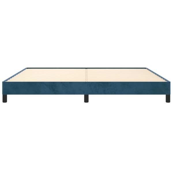 Estructura de cama de terciopelo azul 200x200 cm Estructura de cama de terciopelo azul 200x200 cm
