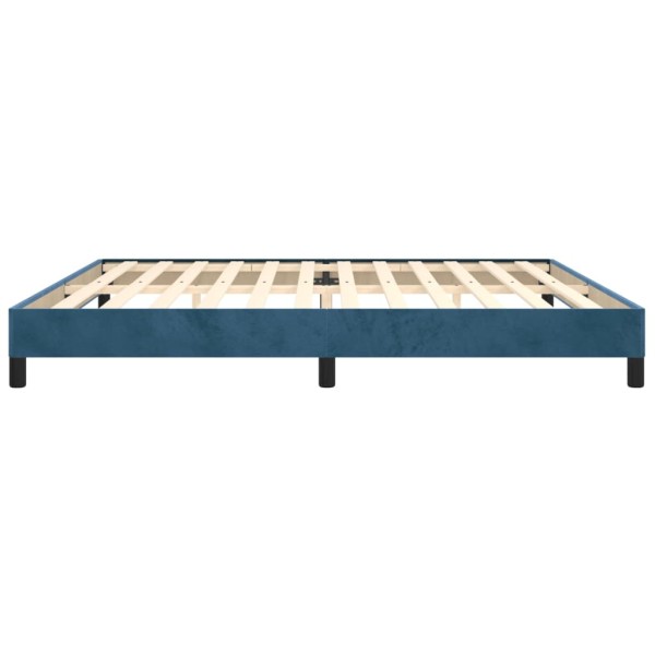 Estructura de cama de terciopelo azul 200x200 cm Estructura de cama de terciopelo azul 200x200 cm
