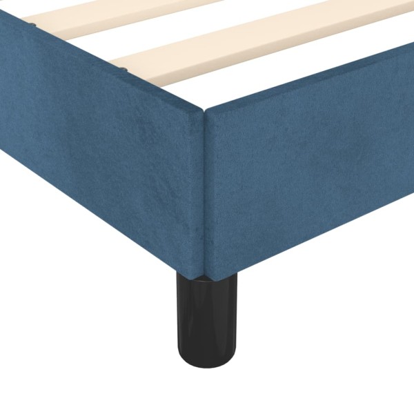 Estructura de cama de terciopelo azul 200x200 cm Estructura de cama de terciopelo azul 200x200 cm