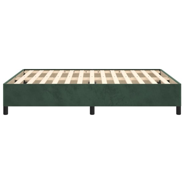 Estructura de cama de terciopelo verde 140x190 cm Estructura de cama de terciopelo verde 140x190 cm