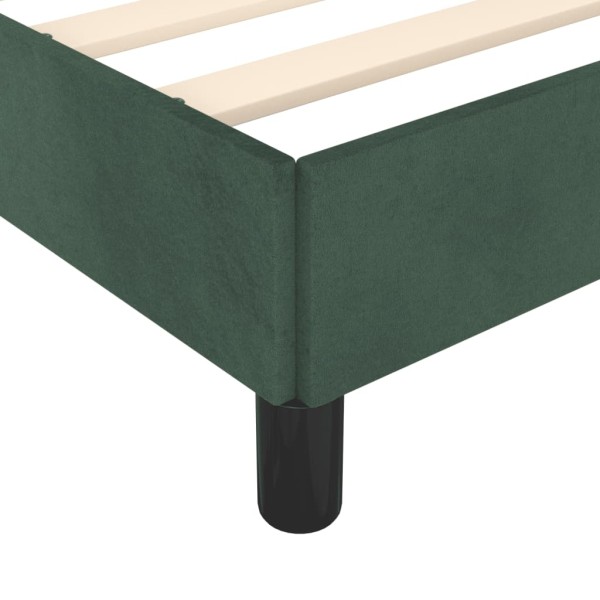 Estructura de cama de terciopelo verde 140x190 cm Estructura de cama de terciopelo verde 140x190 cm