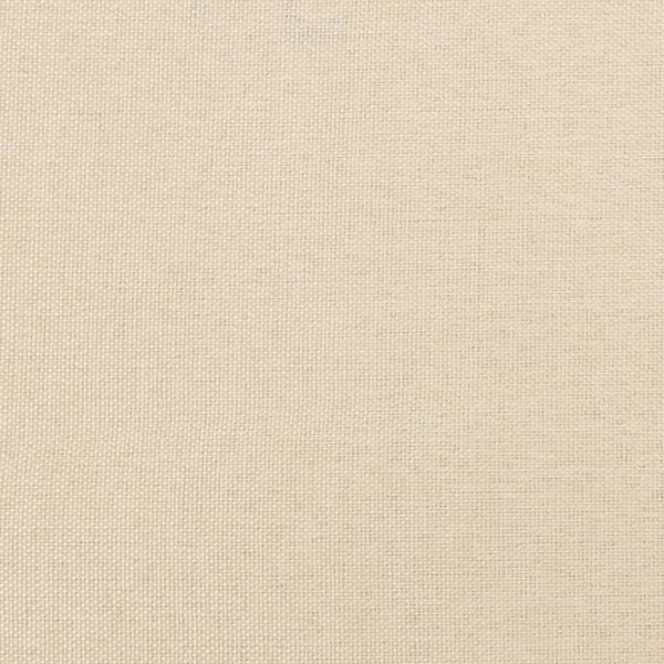 Estructura de cama con cabecero de tela color crema 90x190 cm Estructura de cama con cabecero de tela color crema 90x190 cm