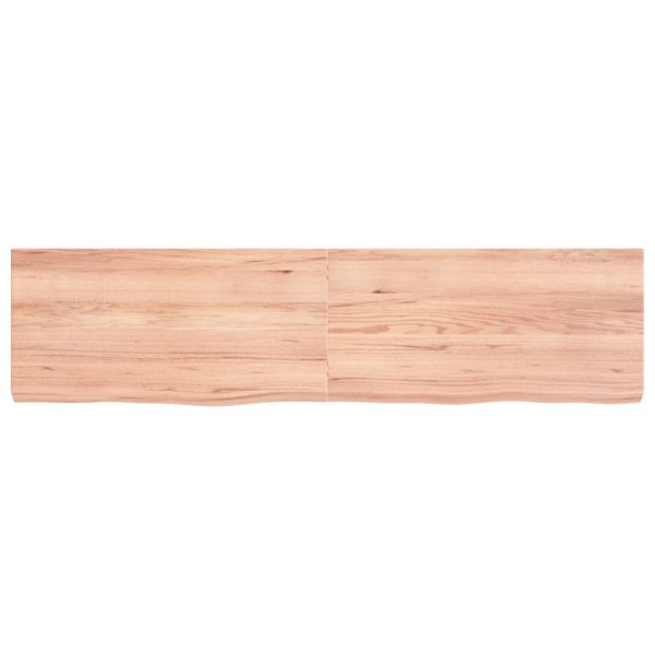 Estante pared madera roble tratada marrón claro 160x40x(2-6) cm Estante pared madera roble tratada marrón claro 160x40x(2-6) cm