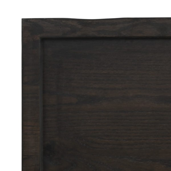 Tablero mesa madera tratada borde vivo marrón 80x60x(2-4) cm Tablero mesa madera tratada borde vivo marrón 80x60x(2-4) cm