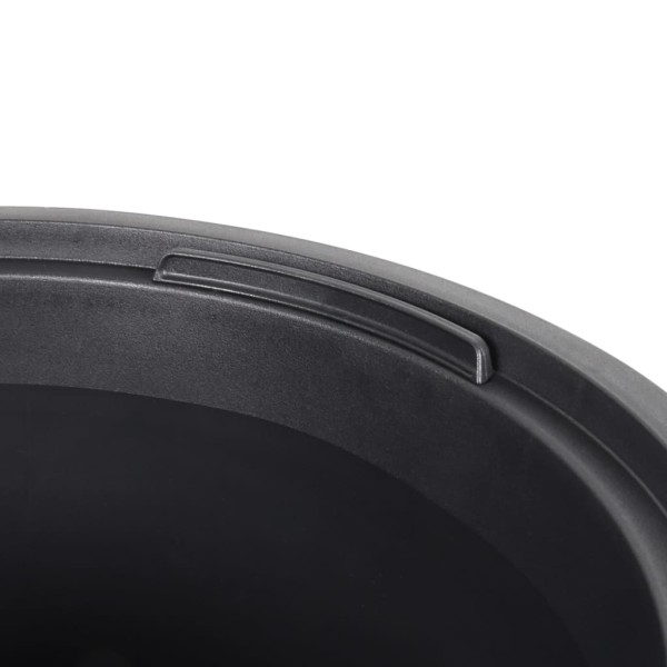 Macetero interior extraíble PP estriado gris antracita 18/45 L Macetero interior extraíble PP estriado gris antracita 18/45 L
