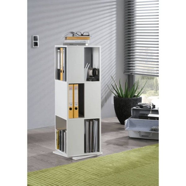 FMD Armario archivador giratorio abierto blanco 34x34x108 cm FMD Armario archivador giratorio abierto blanco 34x34x108 cm