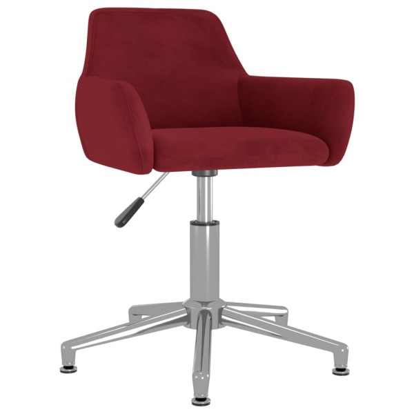 Silla de comedor giratoria de terciopelo vino tinto Silla de comedor giratoria de terciopelo vino tinto