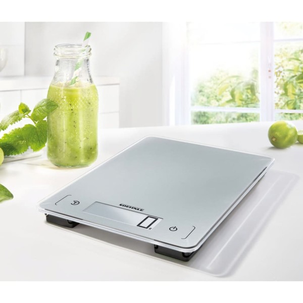 Soehnle Báscula de cocina digital Page Aqua Proof plateado 10 kg Soehnle Báscula de cocina digital Page Aqua Proof plateado 10 kg