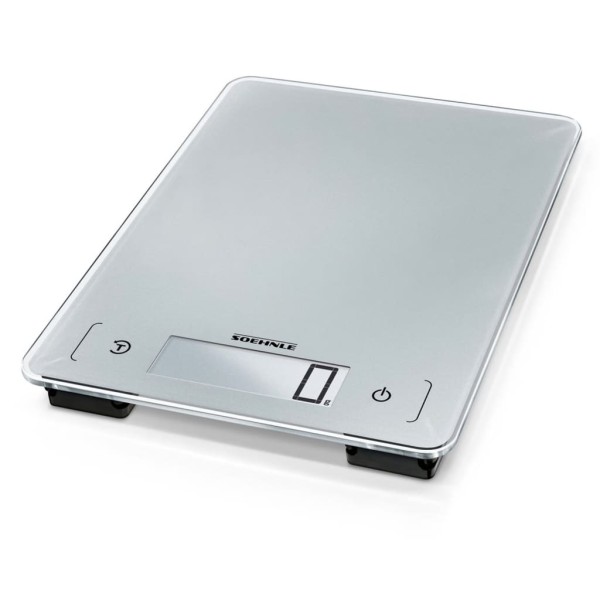 Soehnle Báscula de cocina digital Page Aqua Proof plateado 10 kg Soehnle Báscula de cocina digital Page Aqua Proof plateado 10 kg