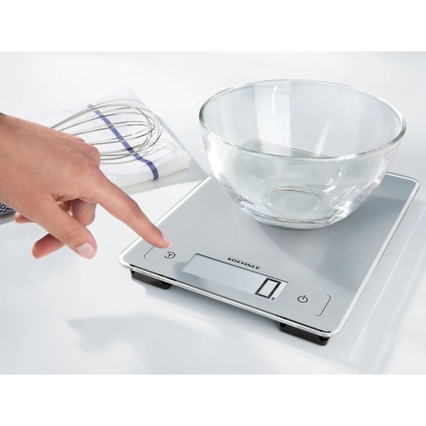 Soehnle Báscula de cocina digital Page Aqua Proof plateado 10 kg Soehnle Báscula de cocina digital Page Aqua Proof plateado 10 kg