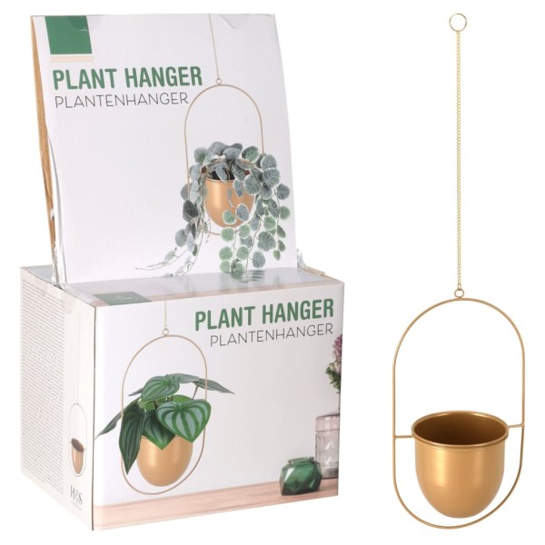 ProGarden Soporte colgante para plantas dorado 20,5x15x39 cm ProGarden Soporte colgante para plantas dorado 20,5x15x39 cm