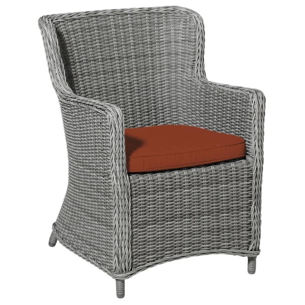 Madison Cojín para silla de mimbre de jardín Panama terracota Madison Cojín para silla de mimbre de jardín Panama terracota