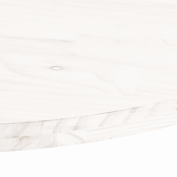 Tablero de mesa ovalado madera maciza pino blanco 70x35x2,5 cm Tablero de mesa ovalado madera maciza pino blanco 70x35x2,5 cm