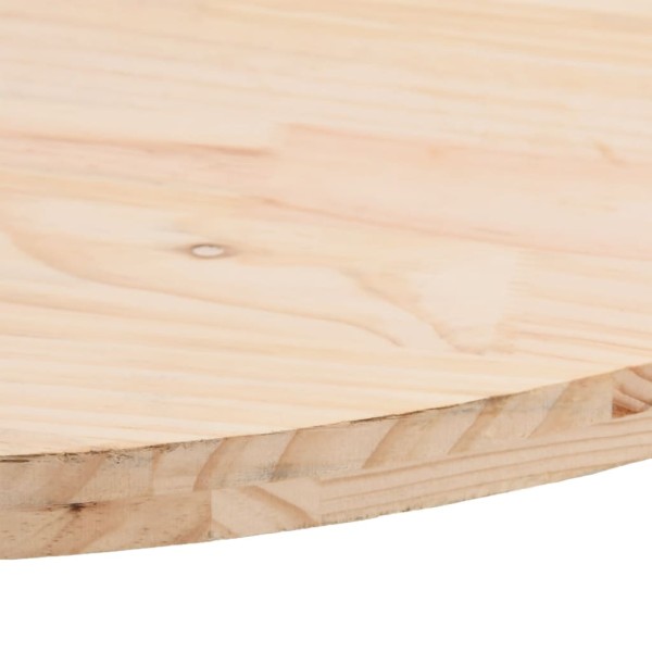 Tablero de mesa ovalado madera maciza de pino 110x55x2,5 cm