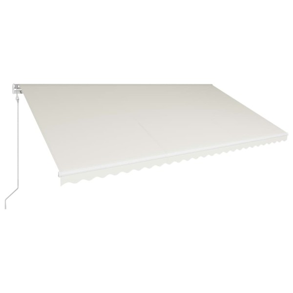 Toldo retráctil automático color crema 600x300 cm Toldo retráctil automático color crema 600x300 cm